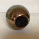 Iridescent glass ball vase