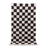 Moroccan Handmade Beni Ourain Rug 95 x 177 cm - Checkered Berber Runner rug
