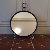 Miroir rond style industriel à accrocher