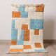 Handmade traditional natural wool rug size 150 x 250 cm