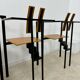 3 old Karl Friedrich Forster raw design chairs model Trix KFF postmodern 70s/80s