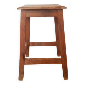 tabouret vintage en bois