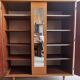 Wooden cabinet, wardrobe, shelves, vintage, 60s