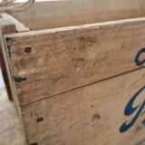 Wooden chocolate poulain case 1950