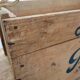 Wooden chocolate poulain case 1950