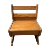 Wooden chest armchair
