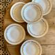 Set of 6 vintage hollow plates Moulin des Loups