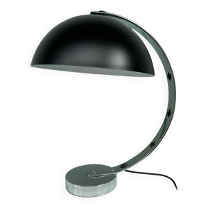 lampe de bureau noire - chrome