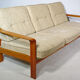 Vintage Scandinavian three-seater teak sofa, 1970s