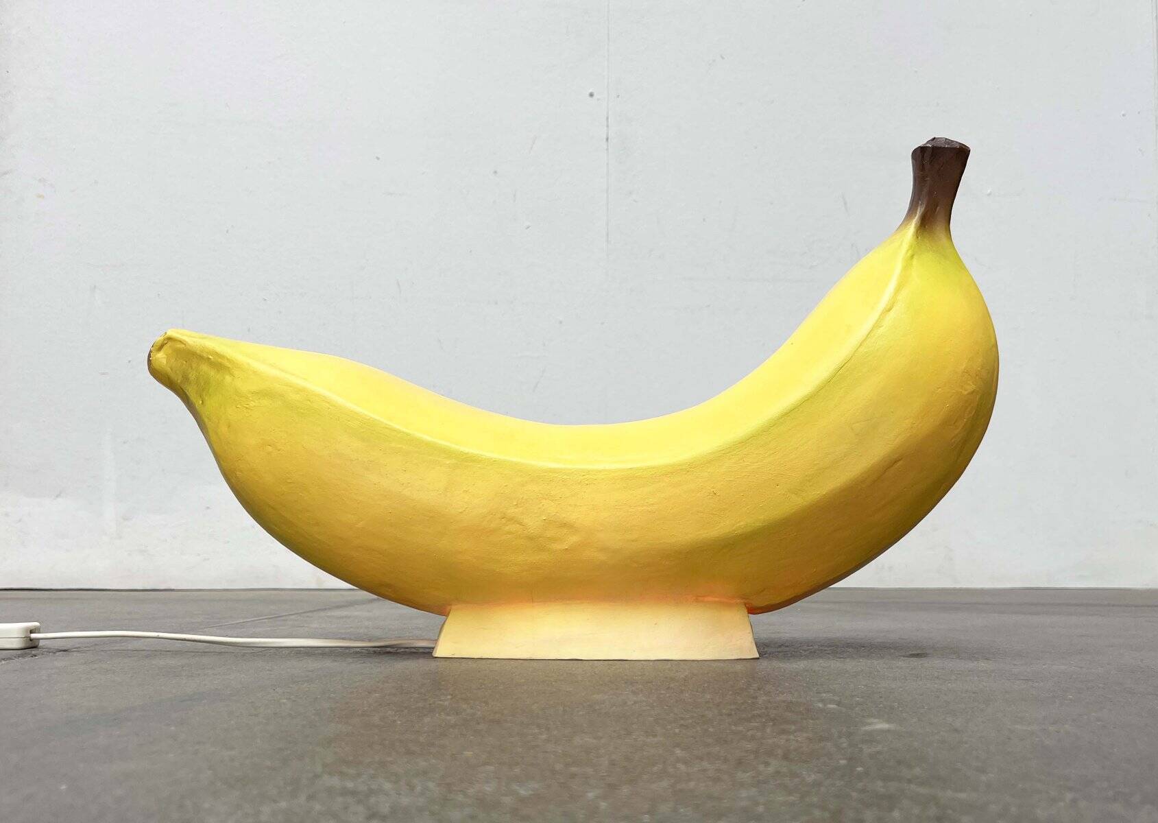 Postmodern banana floor lamp by Heico, 1980s.