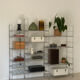 Modular chrome metal shelf