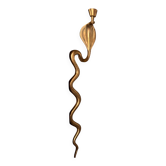Large cobra-shaped candle holder