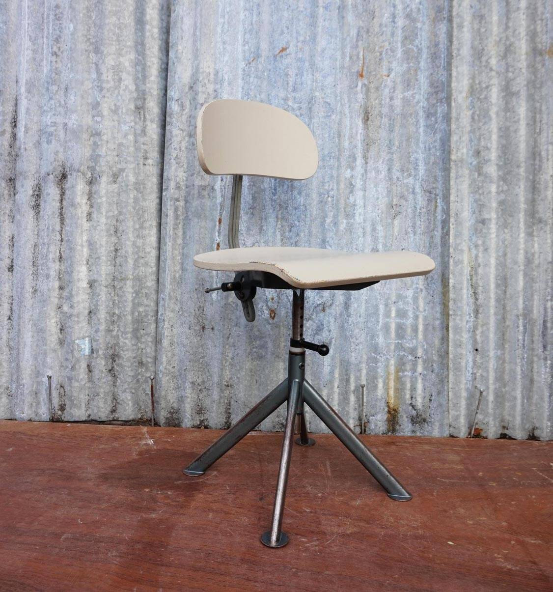 Swedish Industrial Architect Office Desk Chair by  Odelberg & Olsen, 1940s