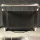 Paire de chaises S33 cuir noir et chrome