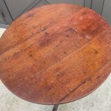 Old wooden pedestal table/side table