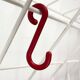 Minimalist white German mid-century coat rack with strings from the 1960s.