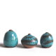 Trio of green miniature ceramics Antonio Lampecco