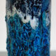 Blue vase fat lava Vallauris sea foam décor 70s