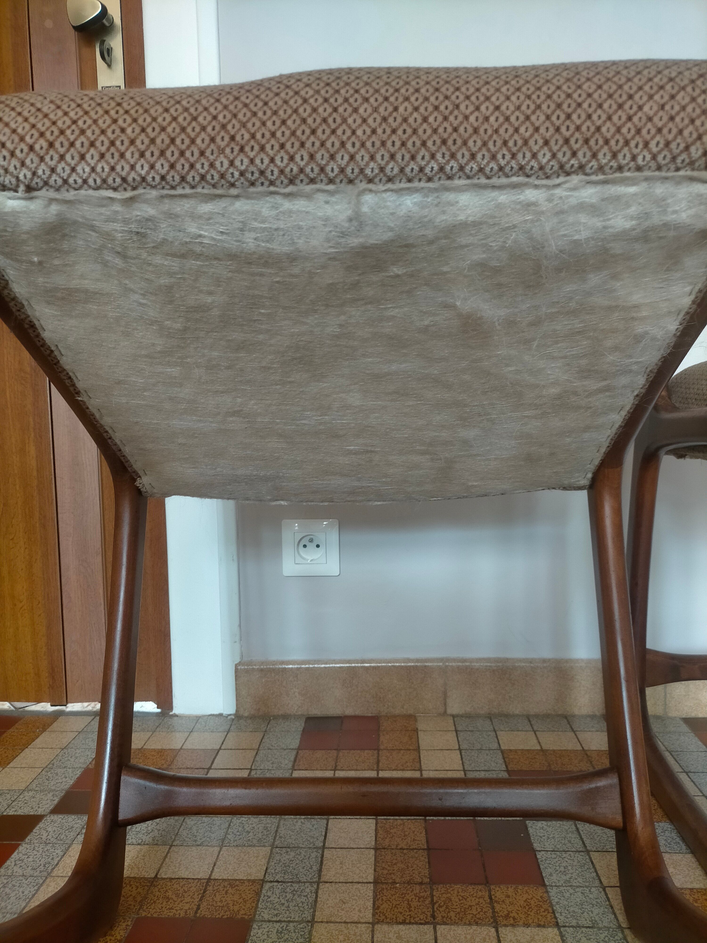 Scandinavian baumann sleigh chairs