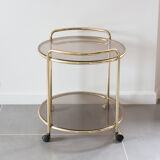 Golden serving table