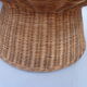 Table mushroom en rotin et verre