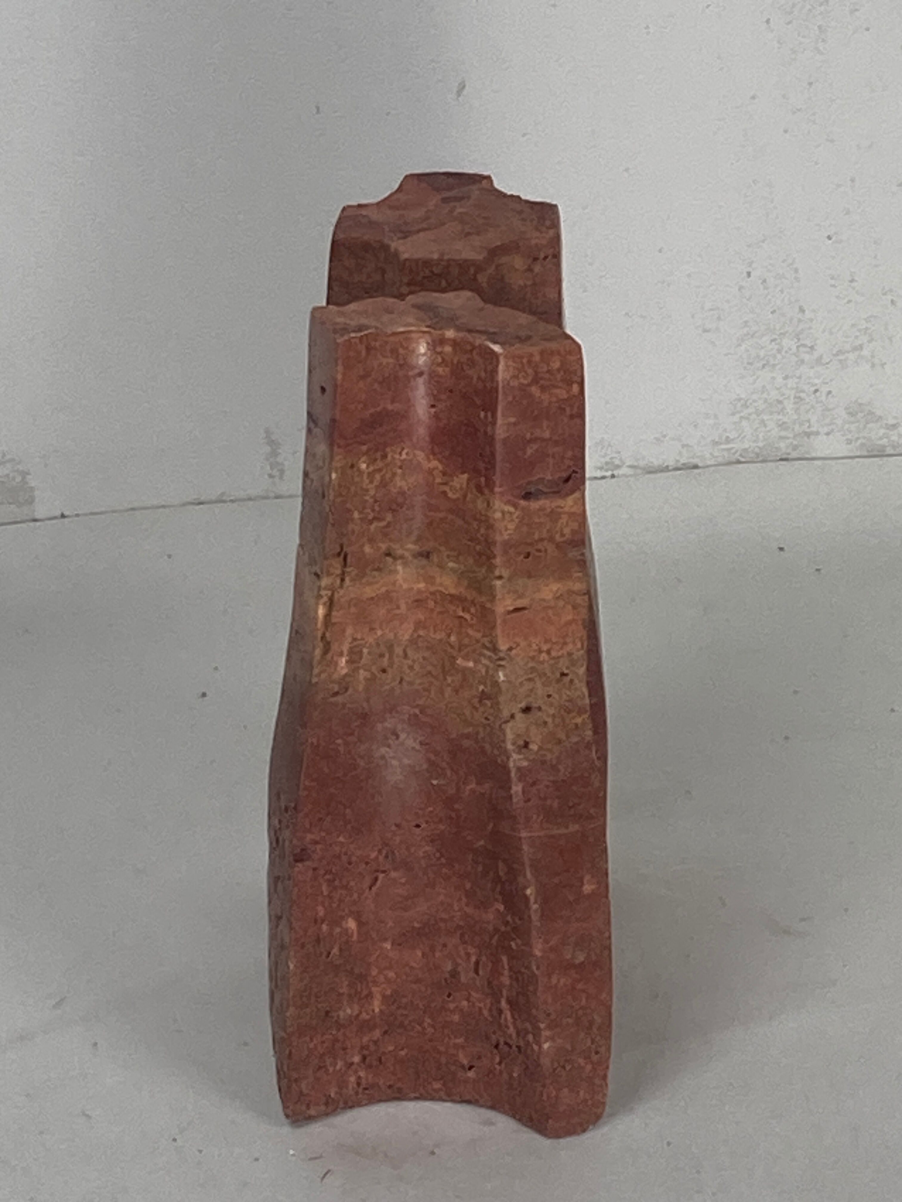 Brutalist wabi sabi natural stone sculpture, Dutch ca 1960s