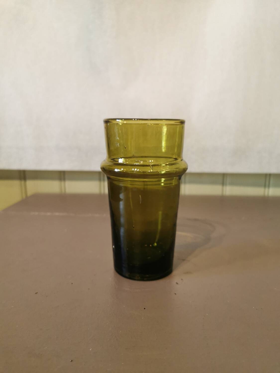 Large amber colored Beldi glasses