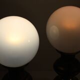 Paire de lampes de chevet en métal