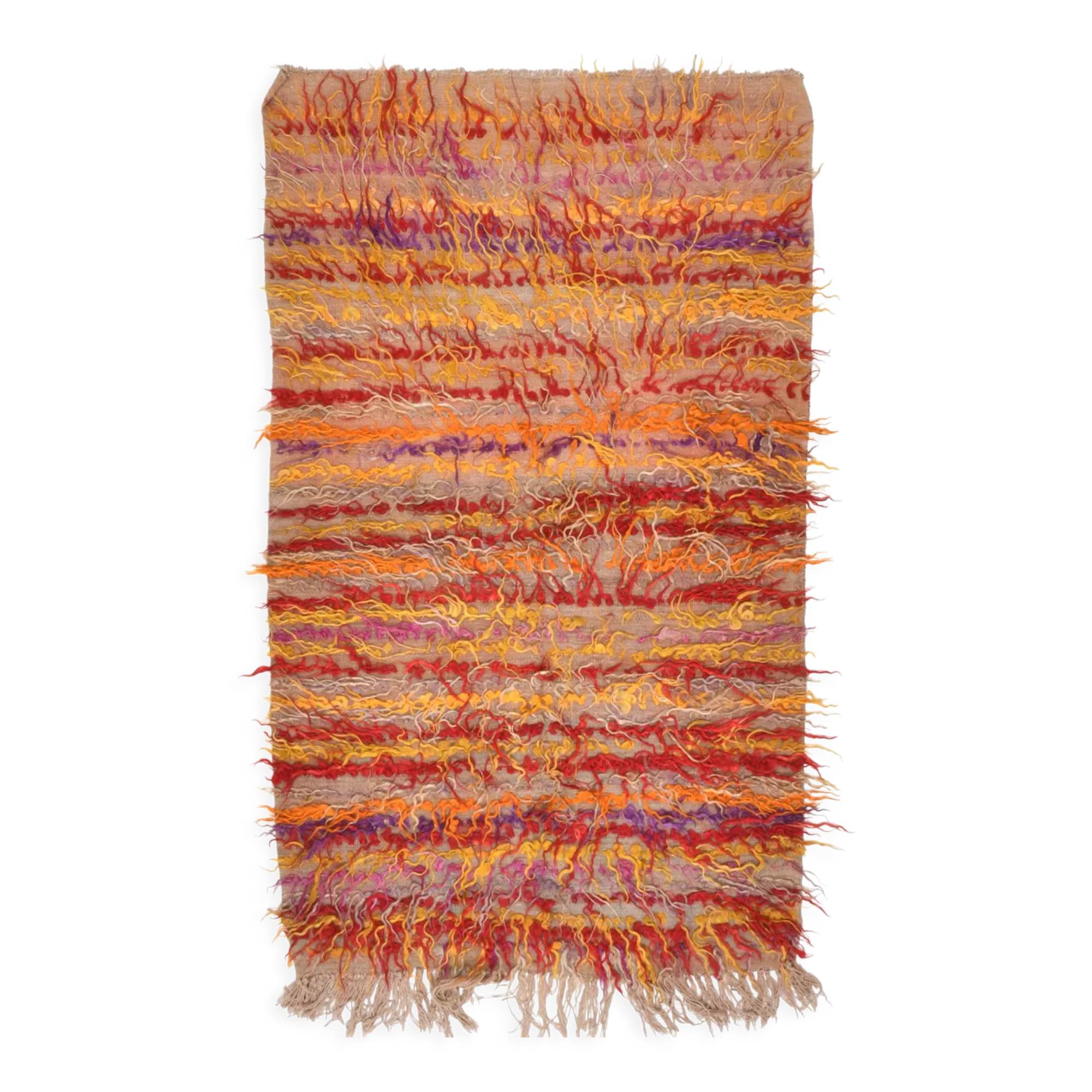 3x6 tulu filikli wool vintage kilim rug,110x175cm