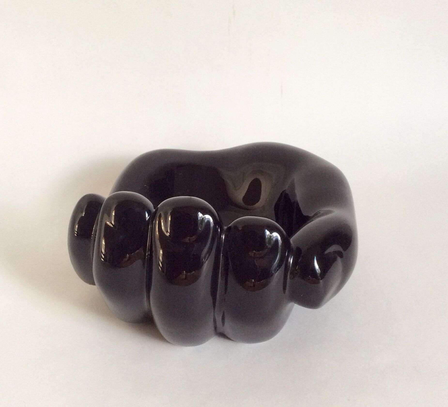 Black pocket hand ceramic, 60/70