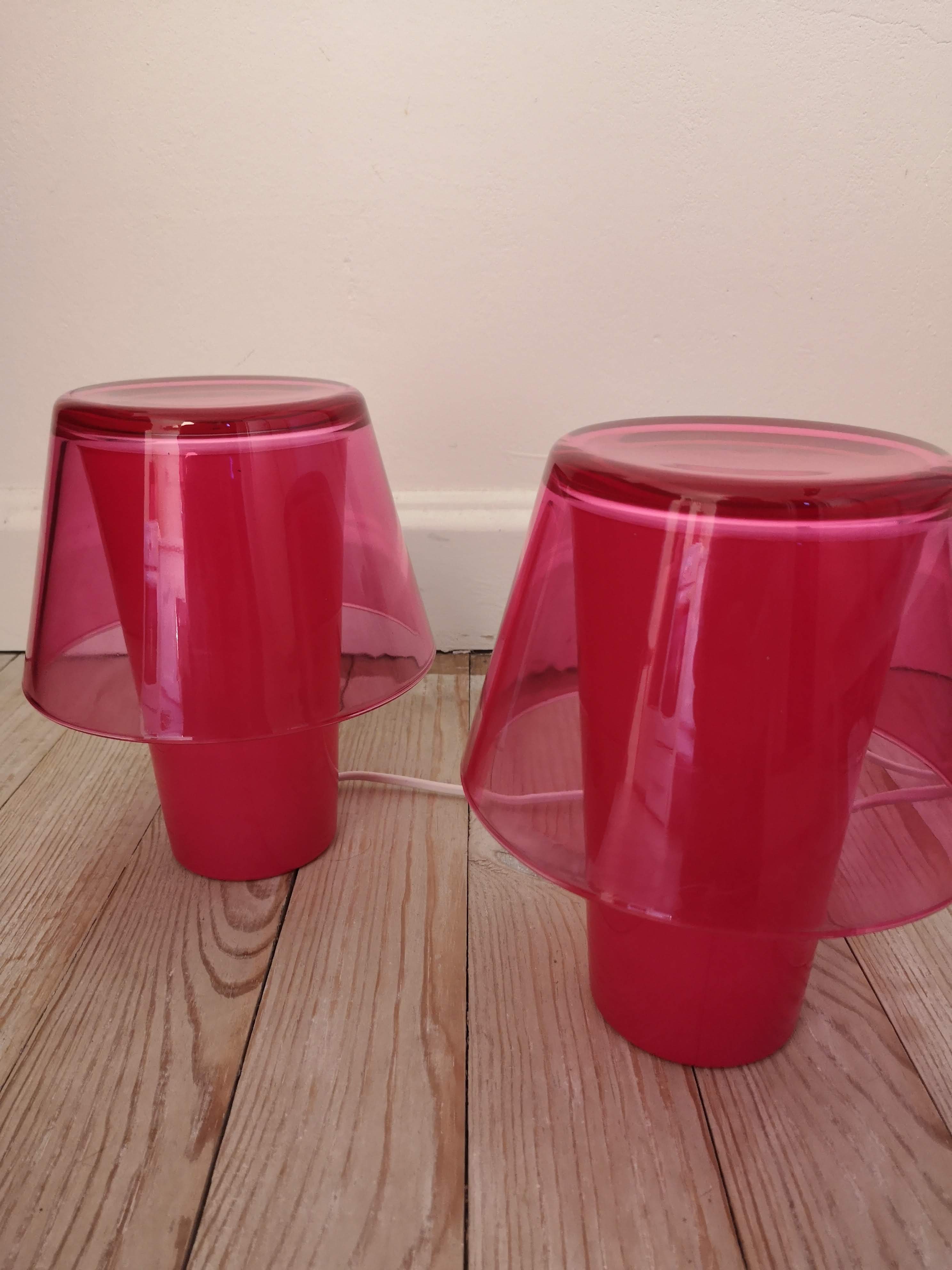 Duo of lamps ikea model gavik vintage