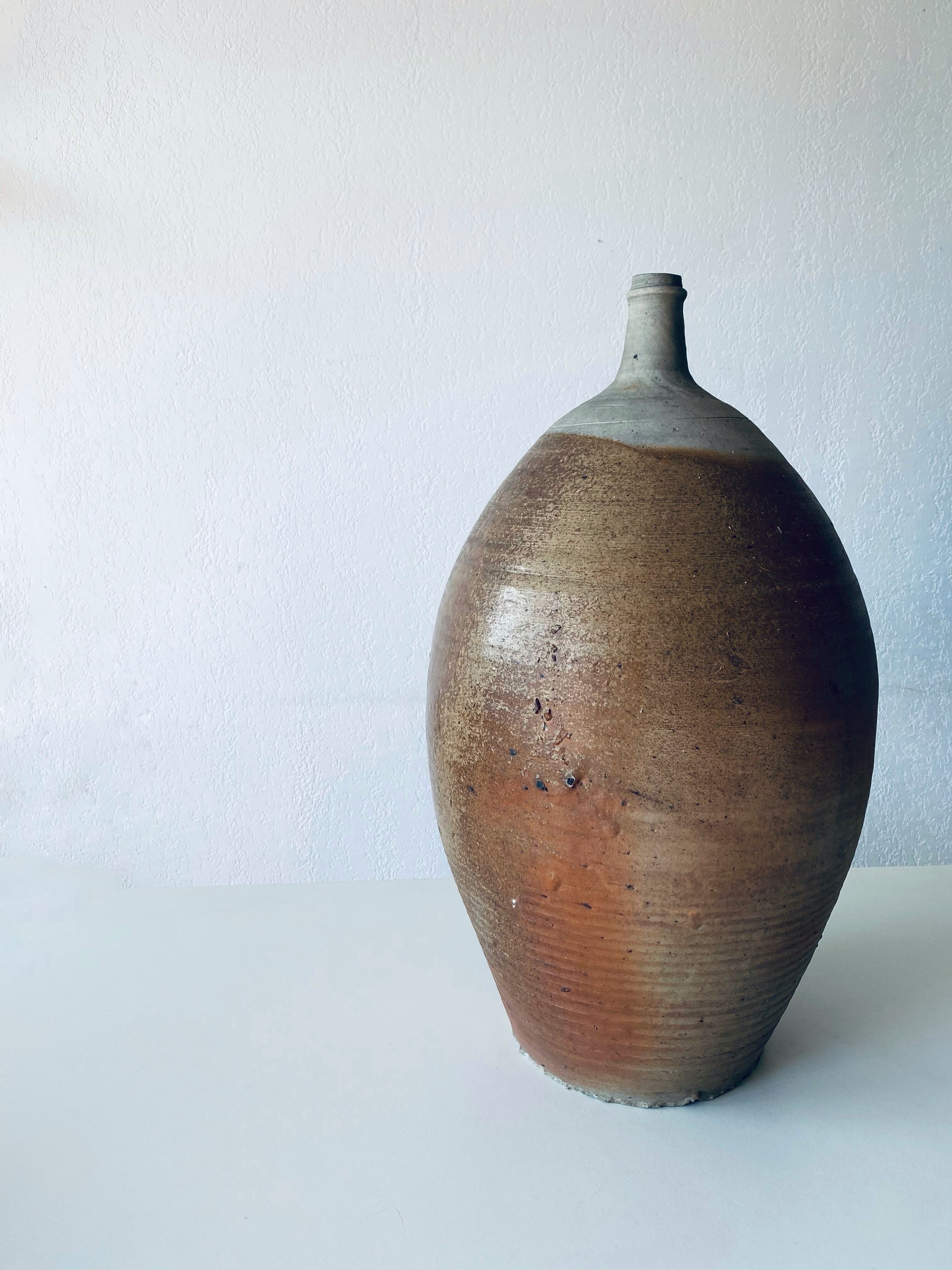 Very large old sandstone jar