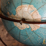 Globe terrestre marque Scan-globe A/S Danemark 1970