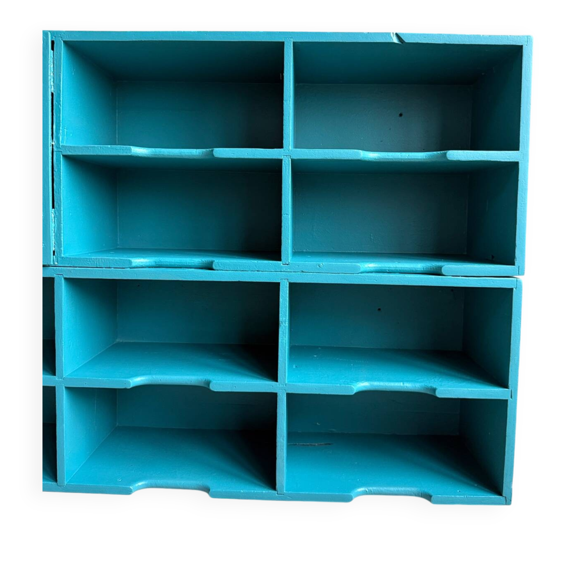 Large vintage wooden mail sorter (refurbished)