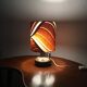 Bedside lamp candle holder Tampico fabric 70s