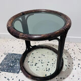 Rattan bedside table or end of sofa