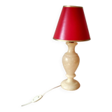 Beige marbled stone lamp base