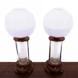 A pair of unique mid-20th century table lamps