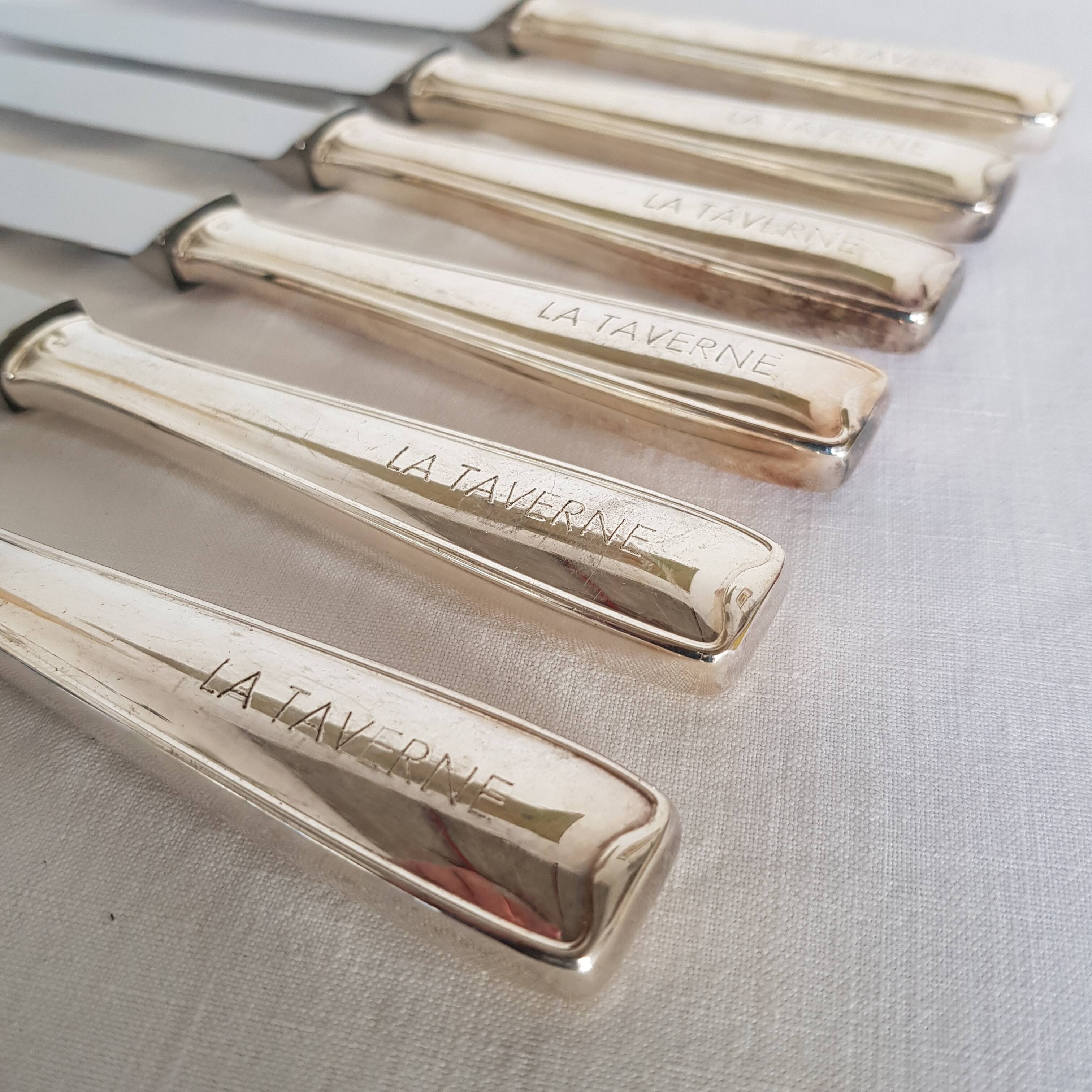 Knives Goldsmith of France silver metal