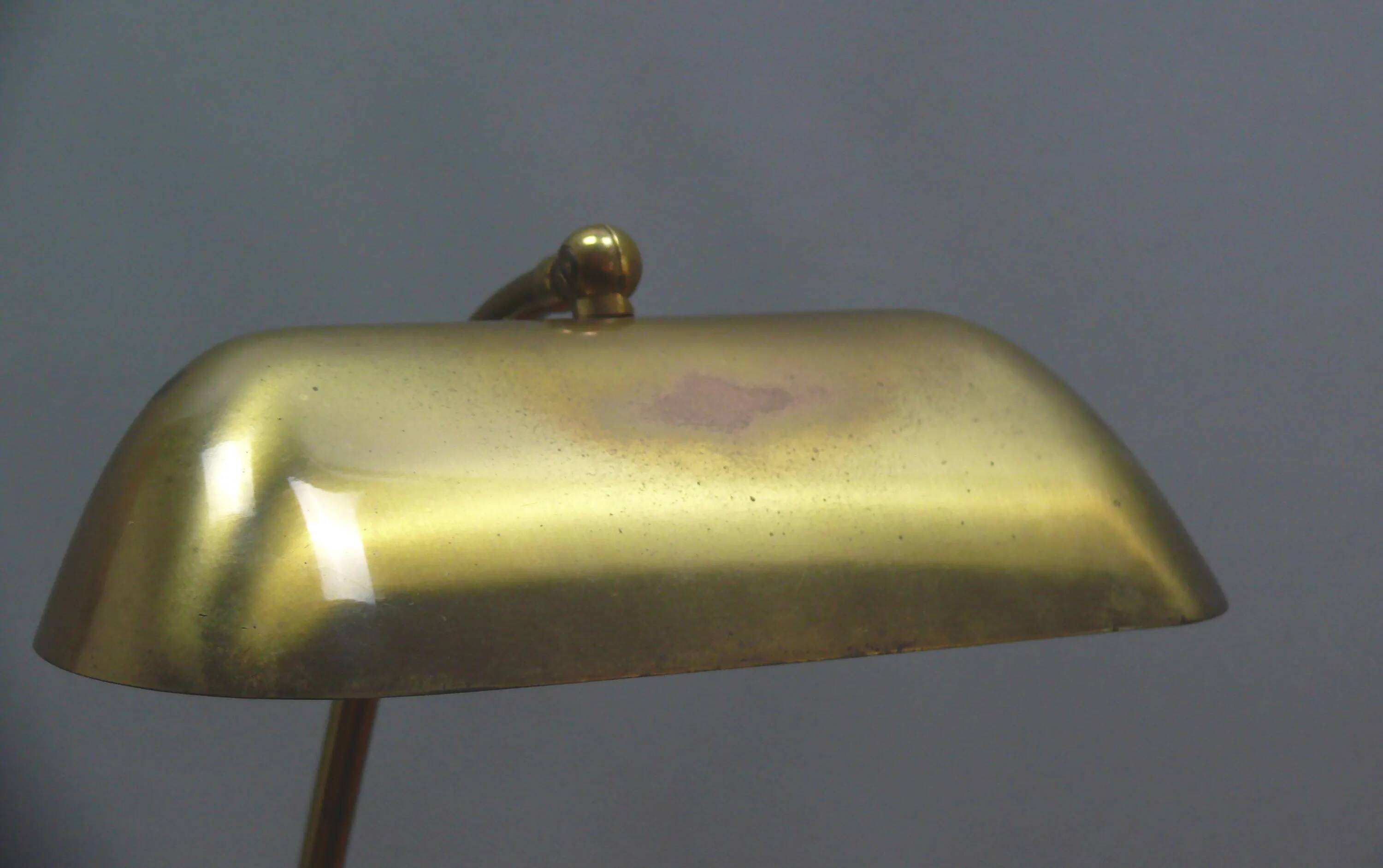 Lampe de piano vintage, laiton, années 1960, JBS