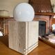 Travertine lamp 1970
