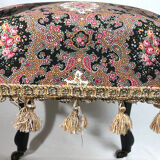 Napoleon III voyeuristic chair, blackened wood