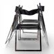 Lübke 4-piece set of folding dining chairs by Fantoni&Geraci, 1969