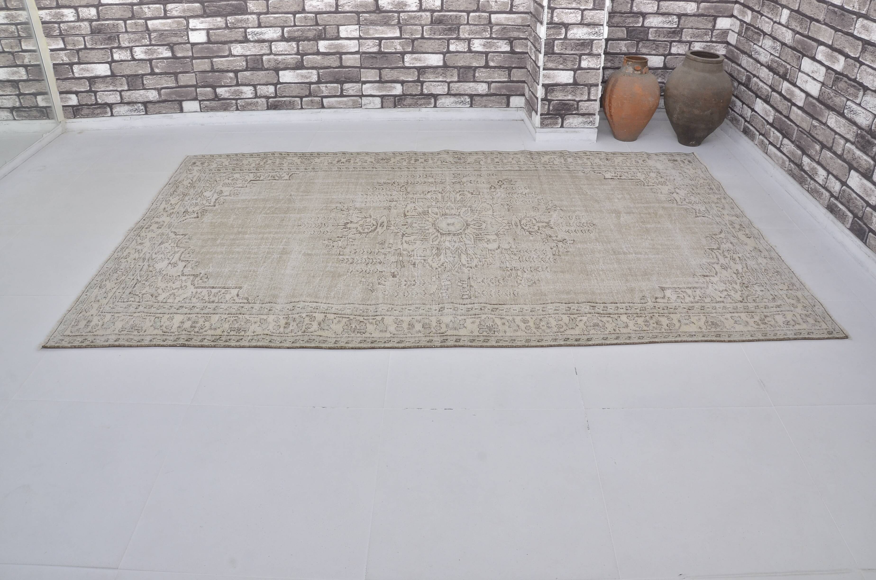Beige Anatolian Handknotted Wool Rug sku 1487