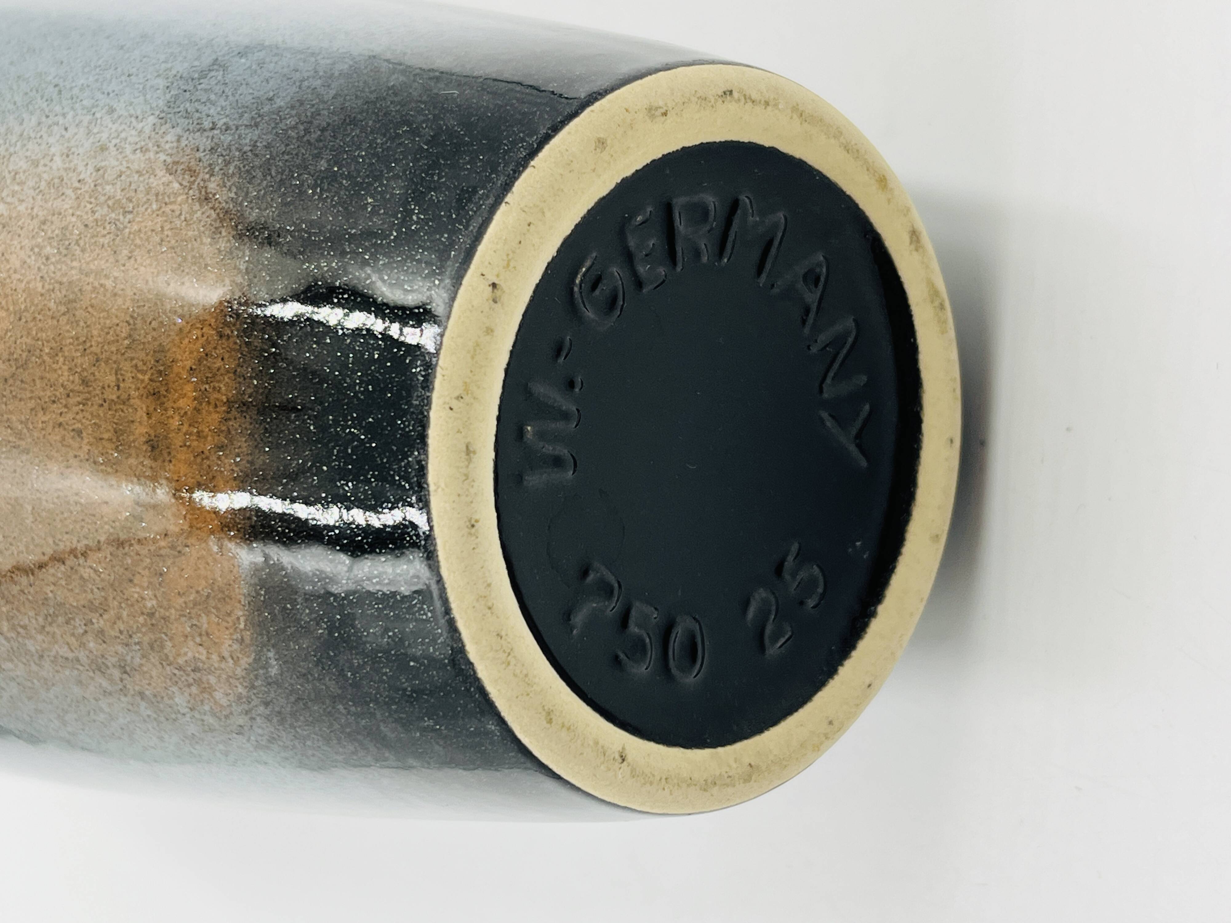 Gradient grey-blue modernist vase