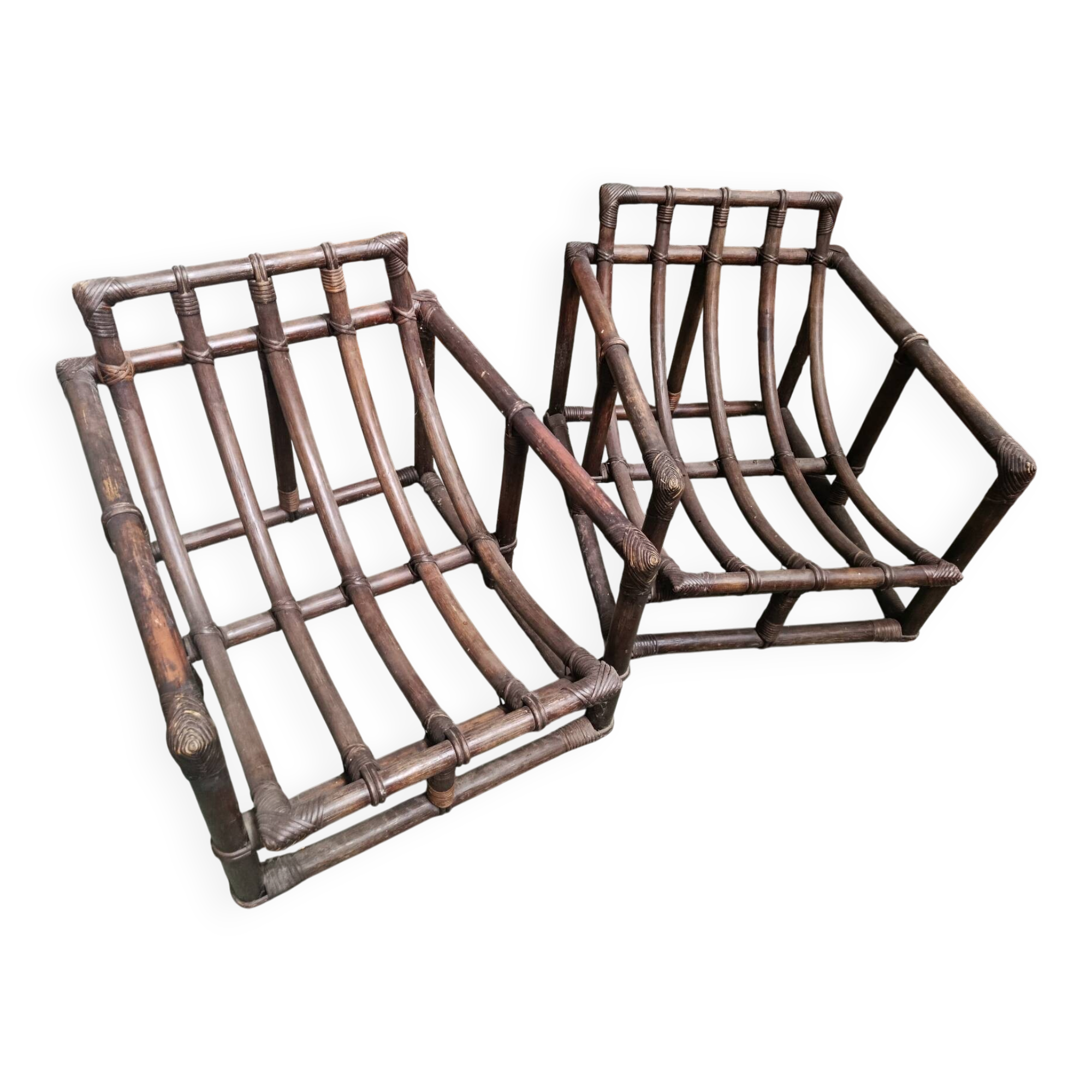 Rattan armchair