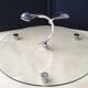 Cheese platter in glass and silver-plated metal Siléa