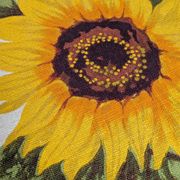 Vintage painting on linen "The Sunflowers" by Irmgard Gutsche 60s/70s