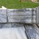 Fireplace modillon Napoleon III in gray marble of the nineteenth