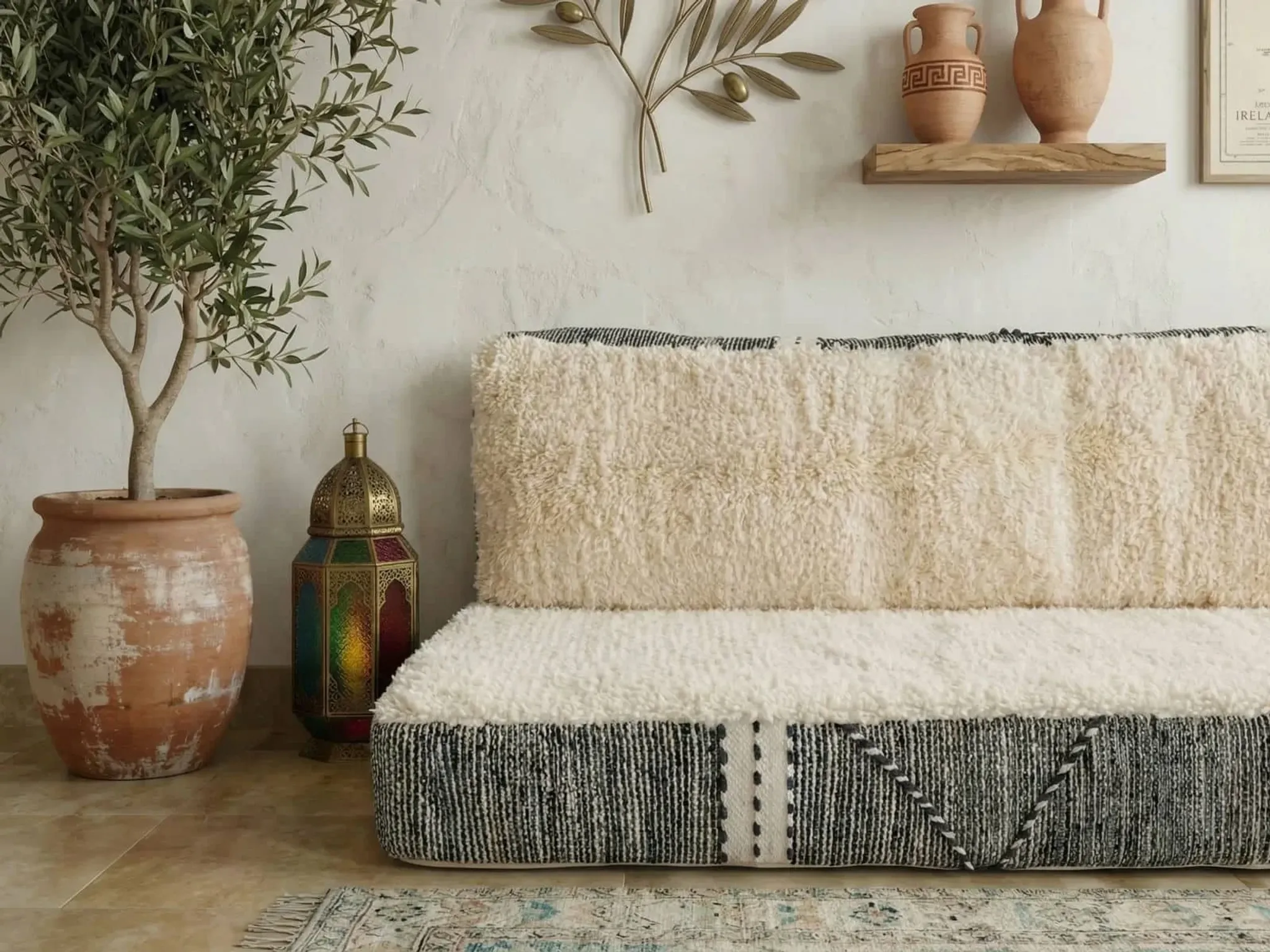 Handmade Moroccan Arabic oriental sofa